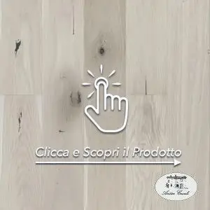 PARQUET PREFINITI - Rovere 1 Strip - Bianco - Verniciato Opaco - Spazzolato -