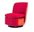 POLTRONA CLIO – VELLUTO ROSSO