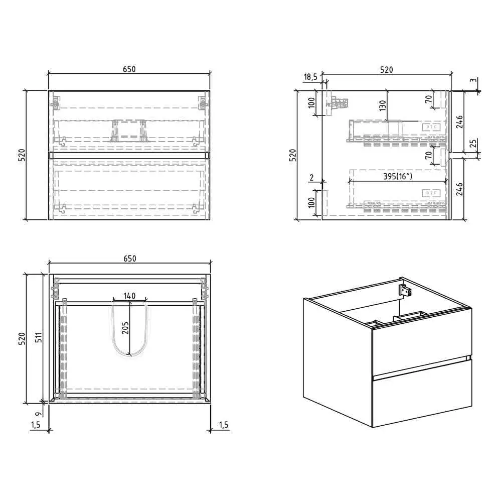 MOBILI DA BAGNO LOIRA 1300