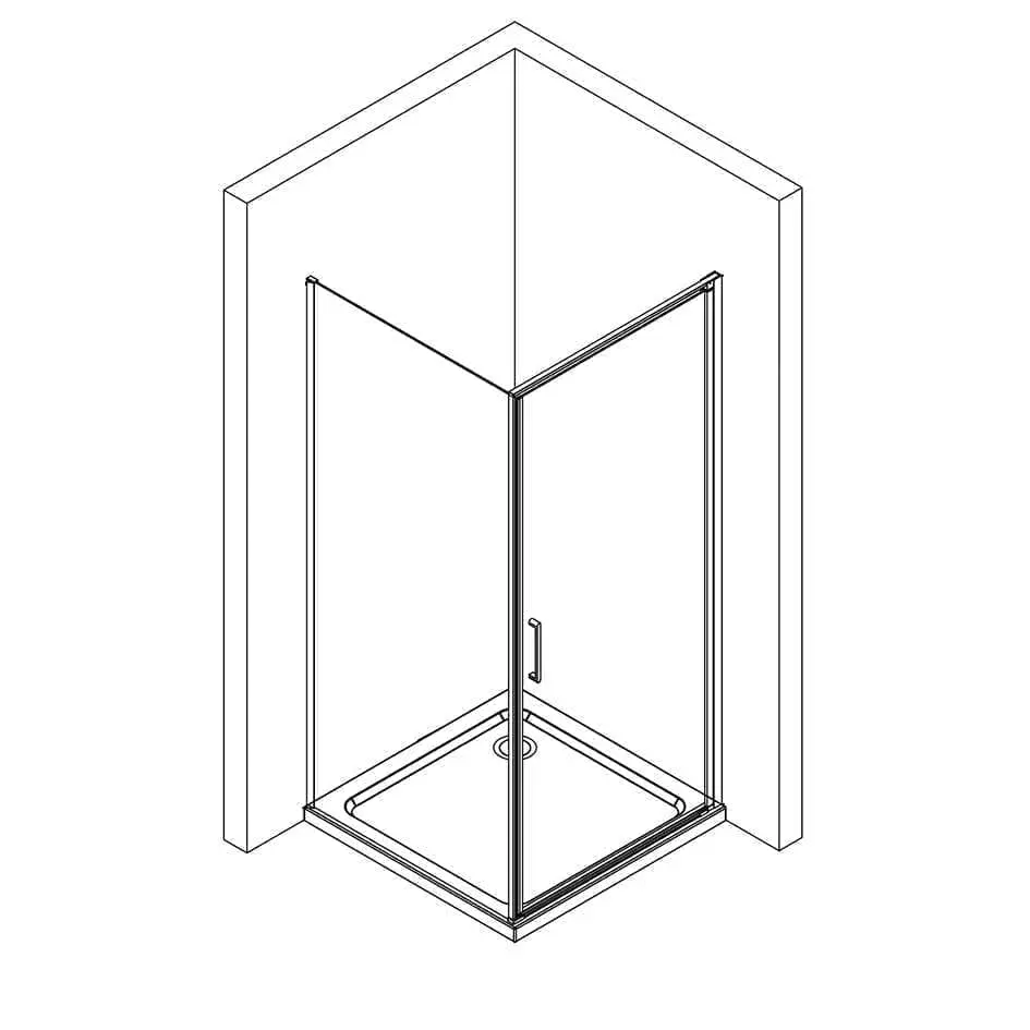 Doccia 601-30, 80 x 80 x h 185 cm
