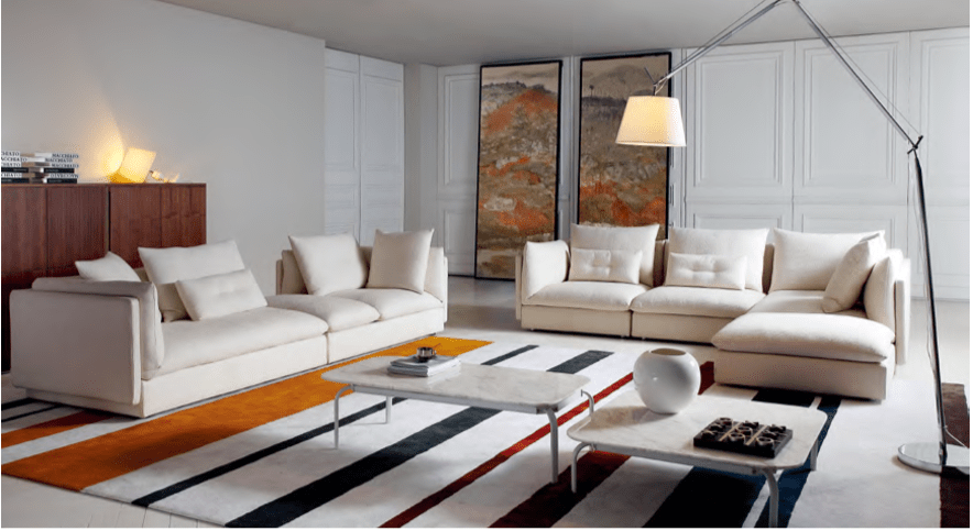 DIVANO LINCOLN: 160 x 100 x 75cm – 100 x 100 x 75cm – 94 x 94 x 38cm