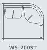 BAGNO TURCO 200ST: 1136 x 1306 x 2100 mm