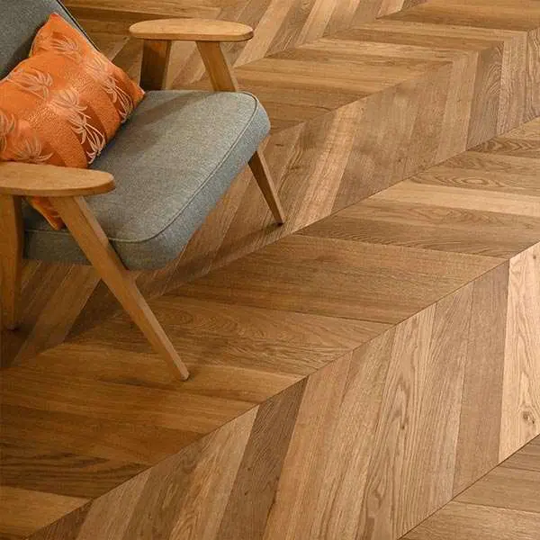 PARQUET SPINA FRANCESE – ROVERE 2 STRATI – TAGLIO 45°