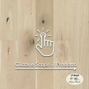 PARQUET PREFINITI – Rovere 1 Strip – Crema – Verniciato Opaco – Spazzolato