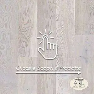 Parquet Legno Prefinito-Rovere Spazzolato-Listone Grande Panna Cotta