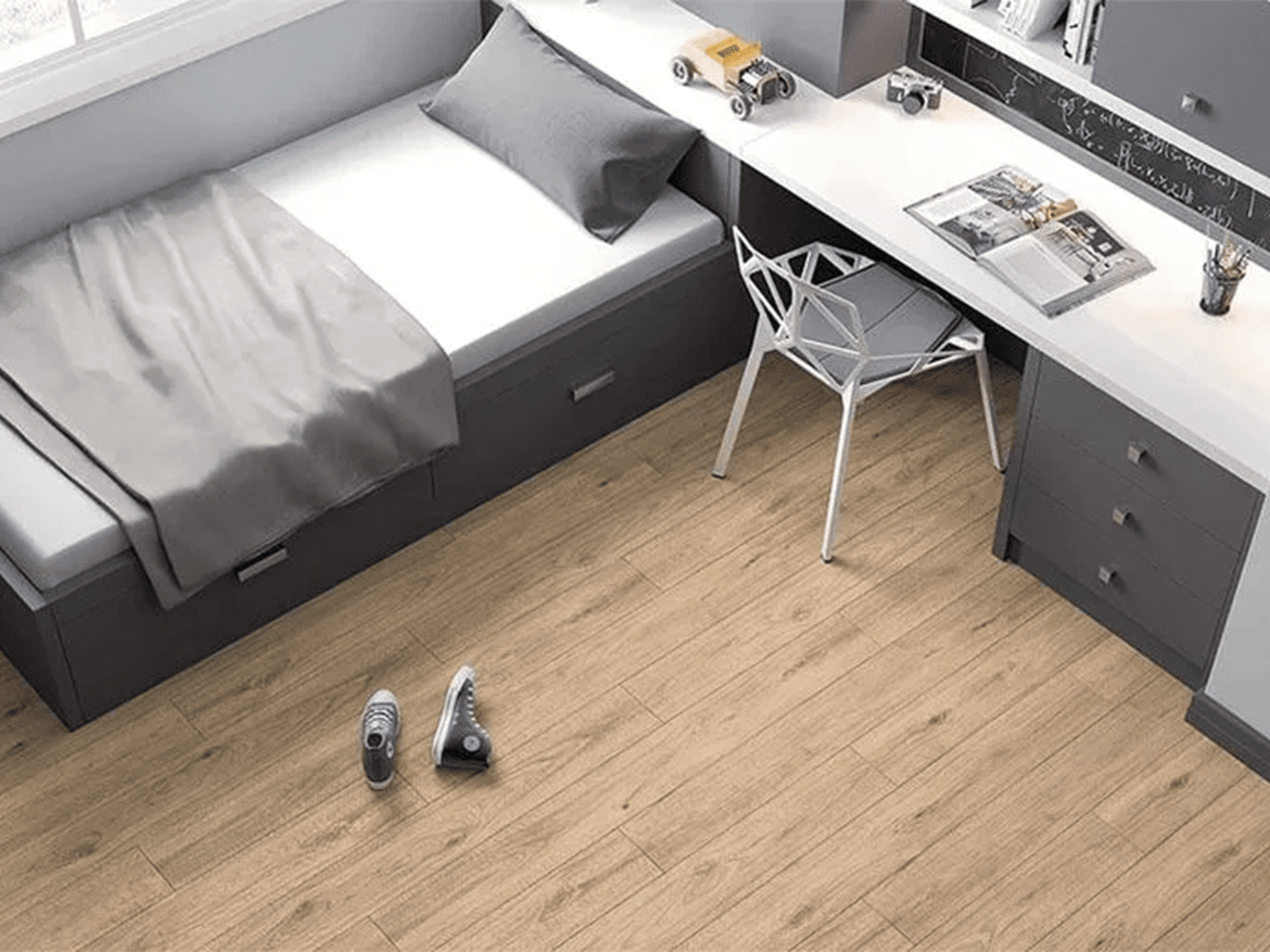 Parquet laminato Plancia Intera AC4 Spessore 8 mm