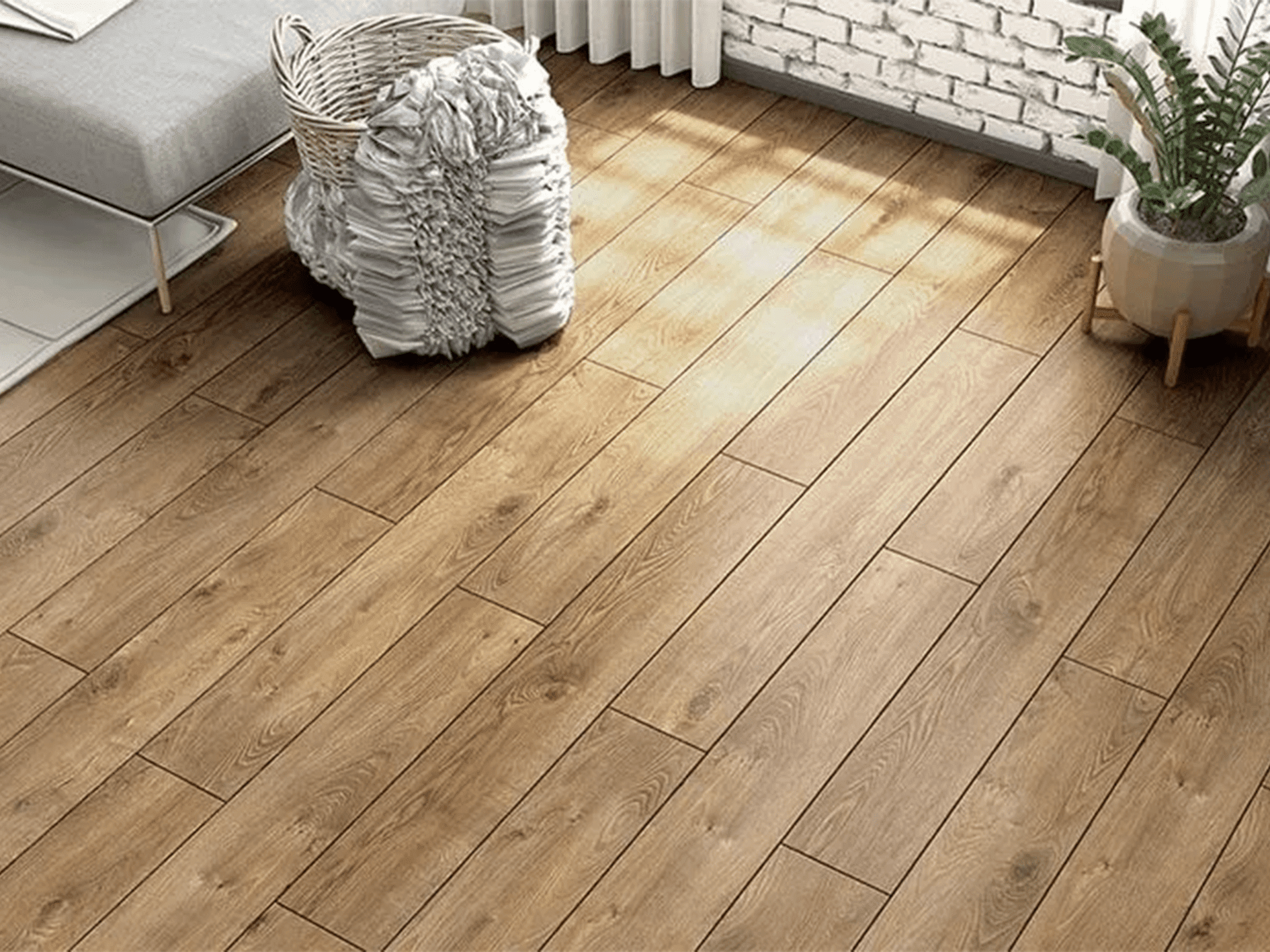Parquet Laminato Rovere Red Decapato Plancia Intera AC4 Spessore 8 mm