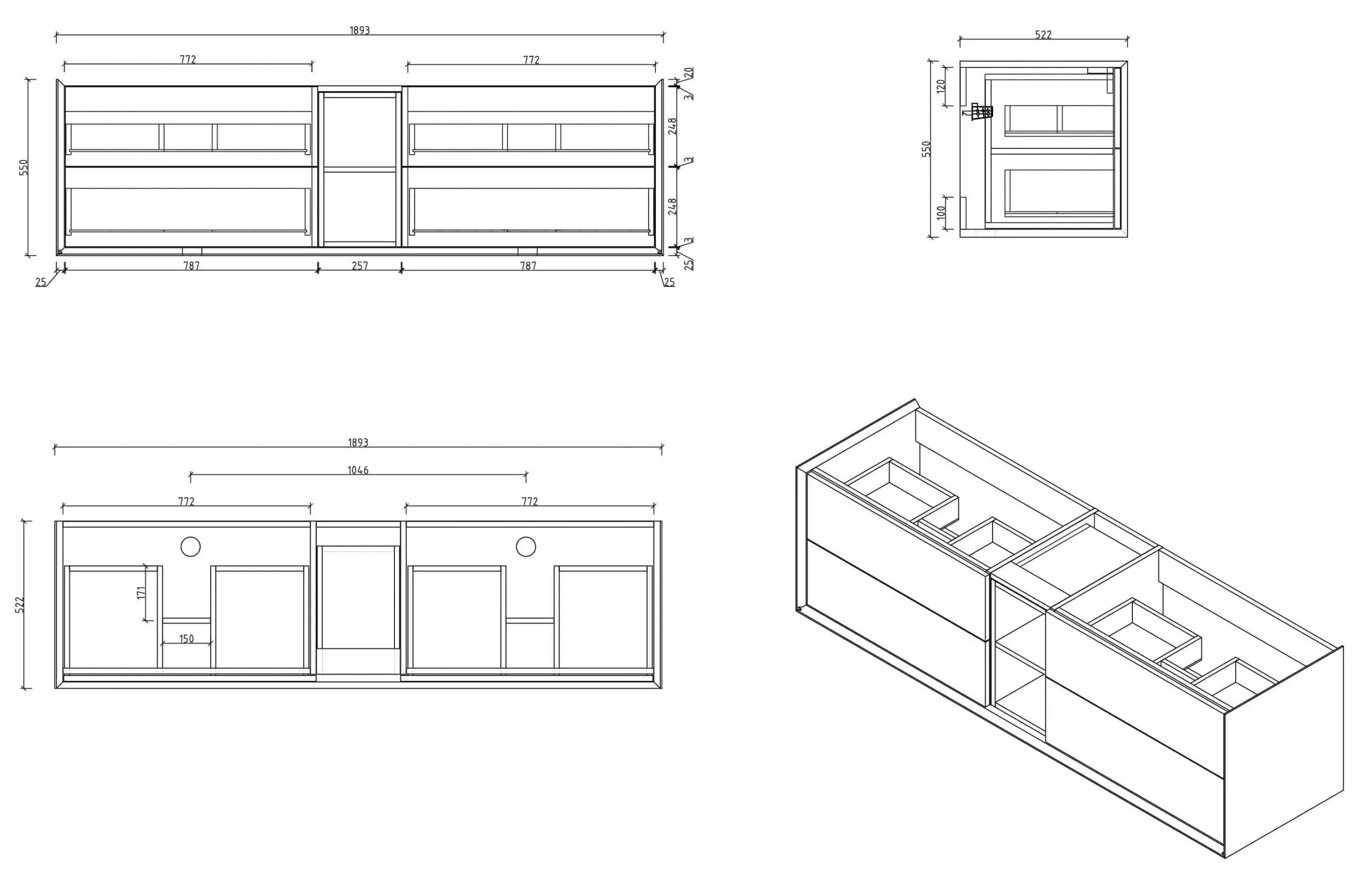 MOBILI DA BAGNO PANDA 1900