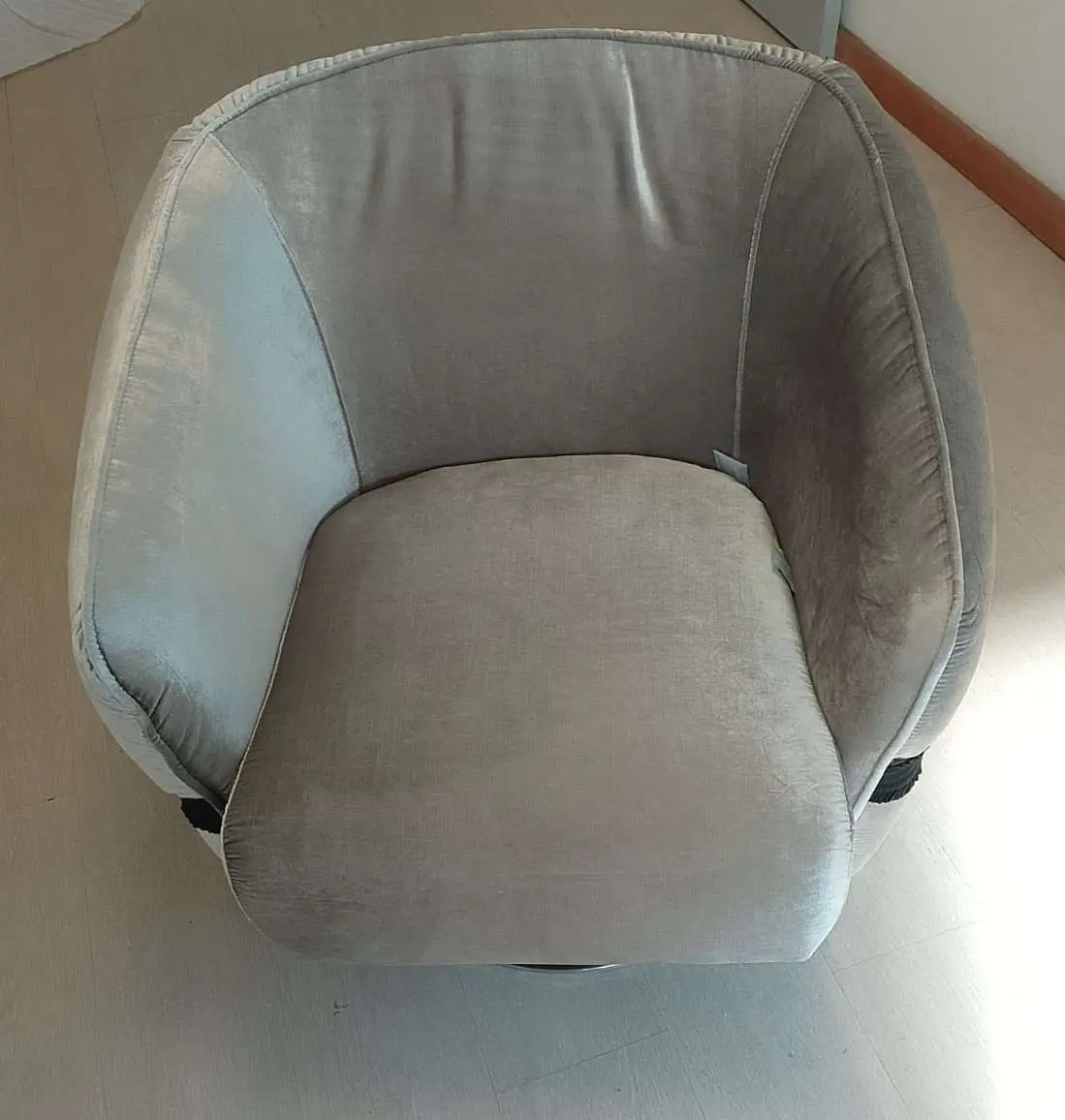 POLTRONA FANNY – VELLUTO GRIGIO