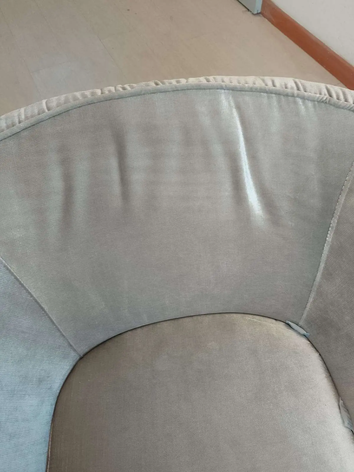 POLTRONA FANNY – VELLUTO GRIGIO