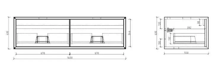 MOBILI DA BAGNO EVA 1400
