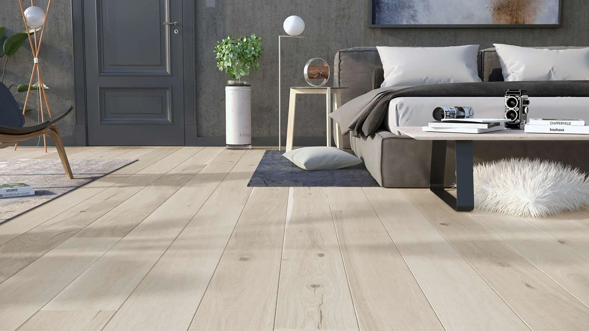 PARQUET PREFINITI – Rovere 1 Strip – Sbiancato – Spazzolato