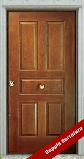 Porta Blindata classe 3, Bugnata, Steel, per Esterni, Doppia Serratura