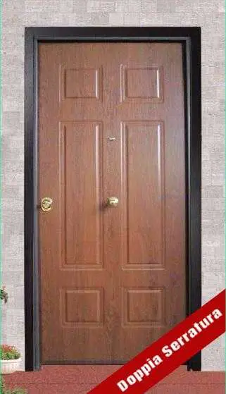 Porta Blindata classe 3, Vecchia Milano, Acciaio, per Esterni, Doppia Serratura