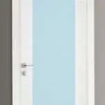 Porta Battente Laminato Marea Pure White con Vetro
