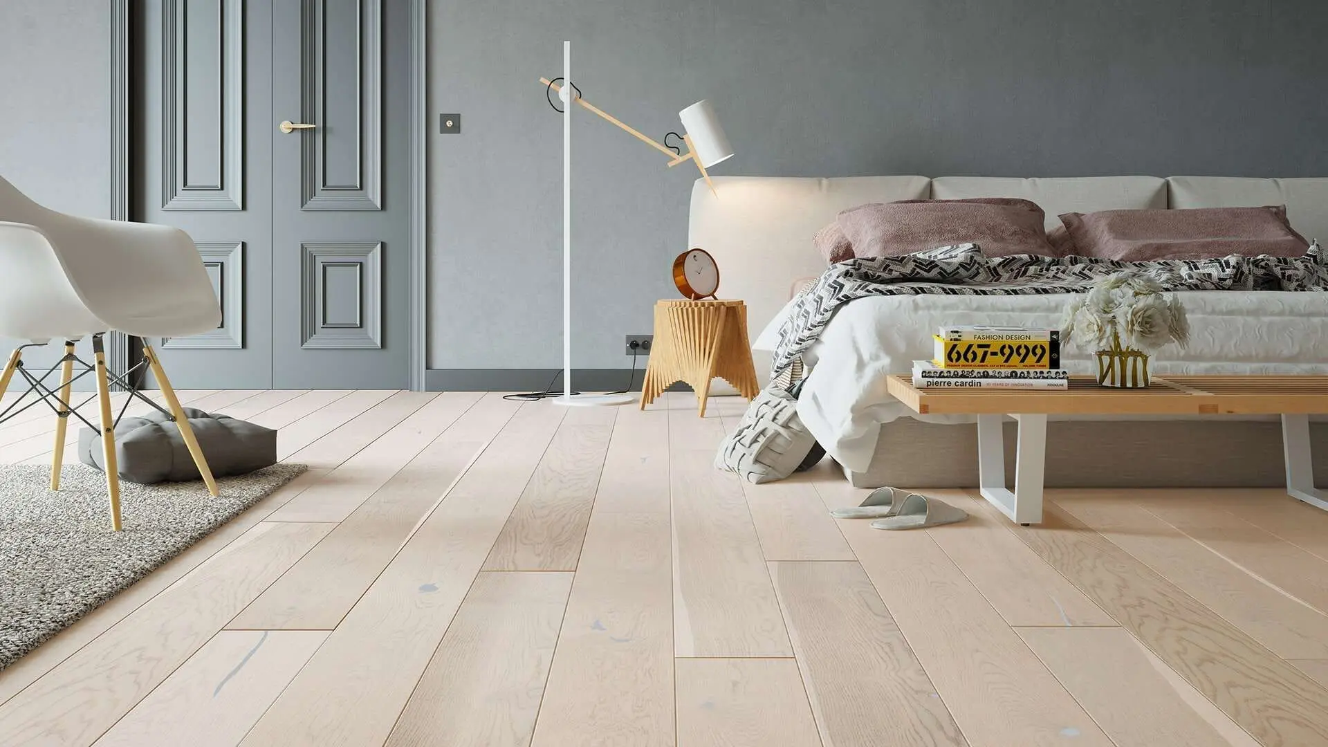PARQUET PREFINITI – Rovere 1 Strip – Crema Ostuni – Spazzolato