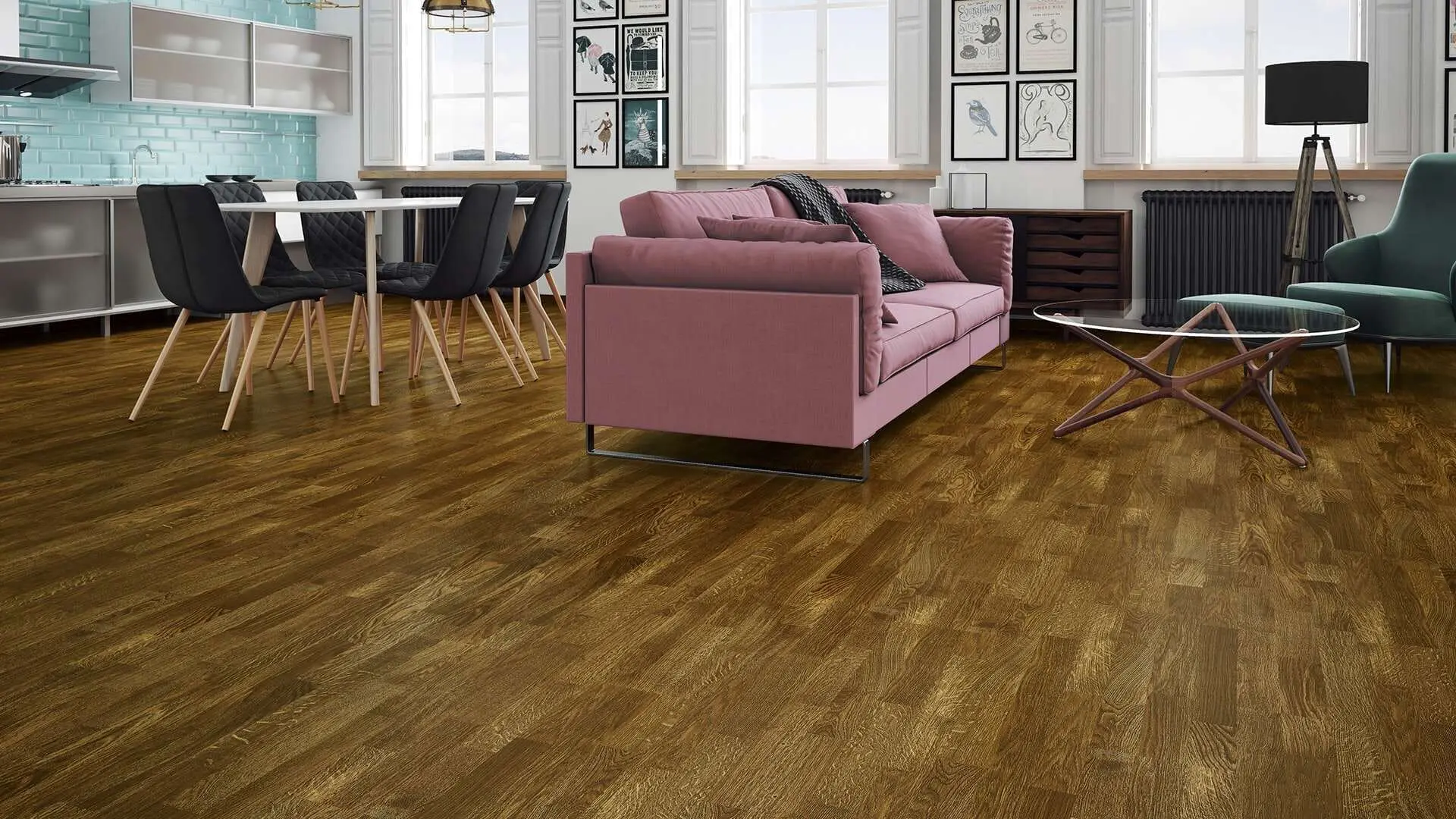 PARQUET PREFINITI – Rovere 4 Strip Gold – Verniciato Opaco