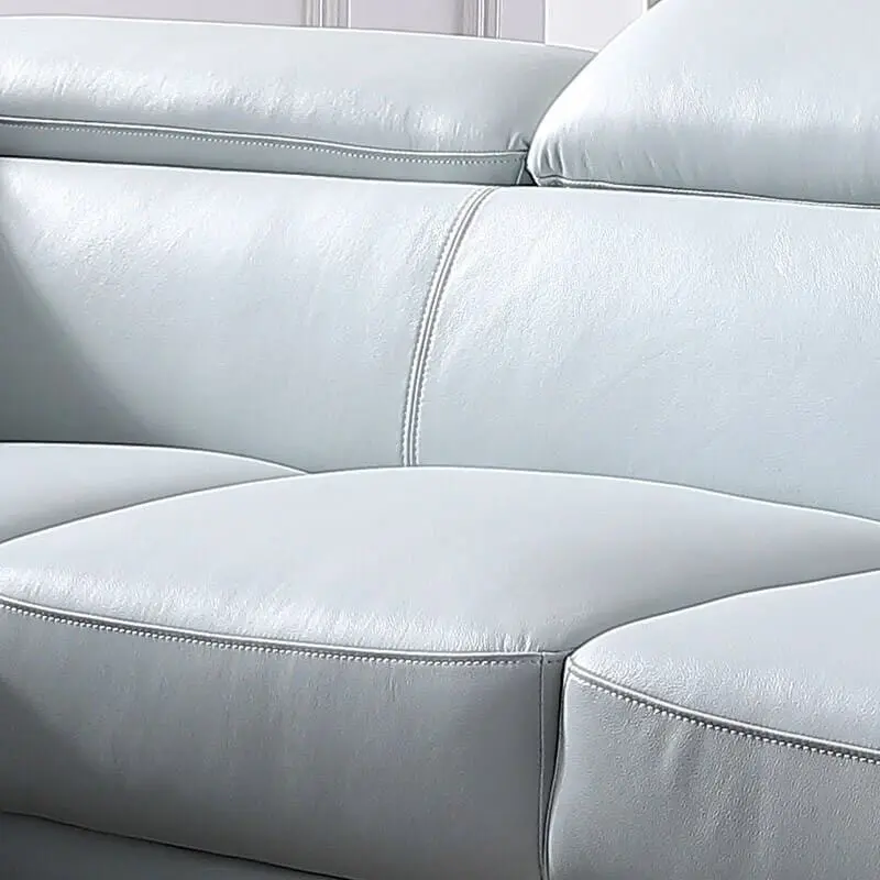 Divano moderno componibile in pelle per soggiorno