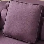 Divano componibile royal in tessuto viola con chaise longue