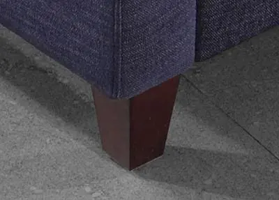 Elegante chaise longue moderna in tessuto viola