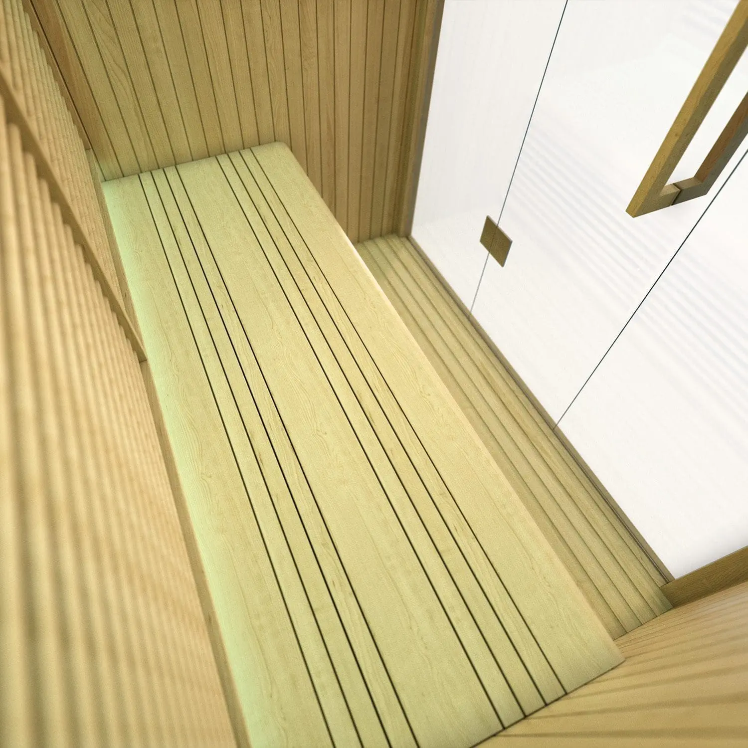 GENOVA – Sauna a Infrarossi con Design in Legno e Cristallo – 150x100x190 cm