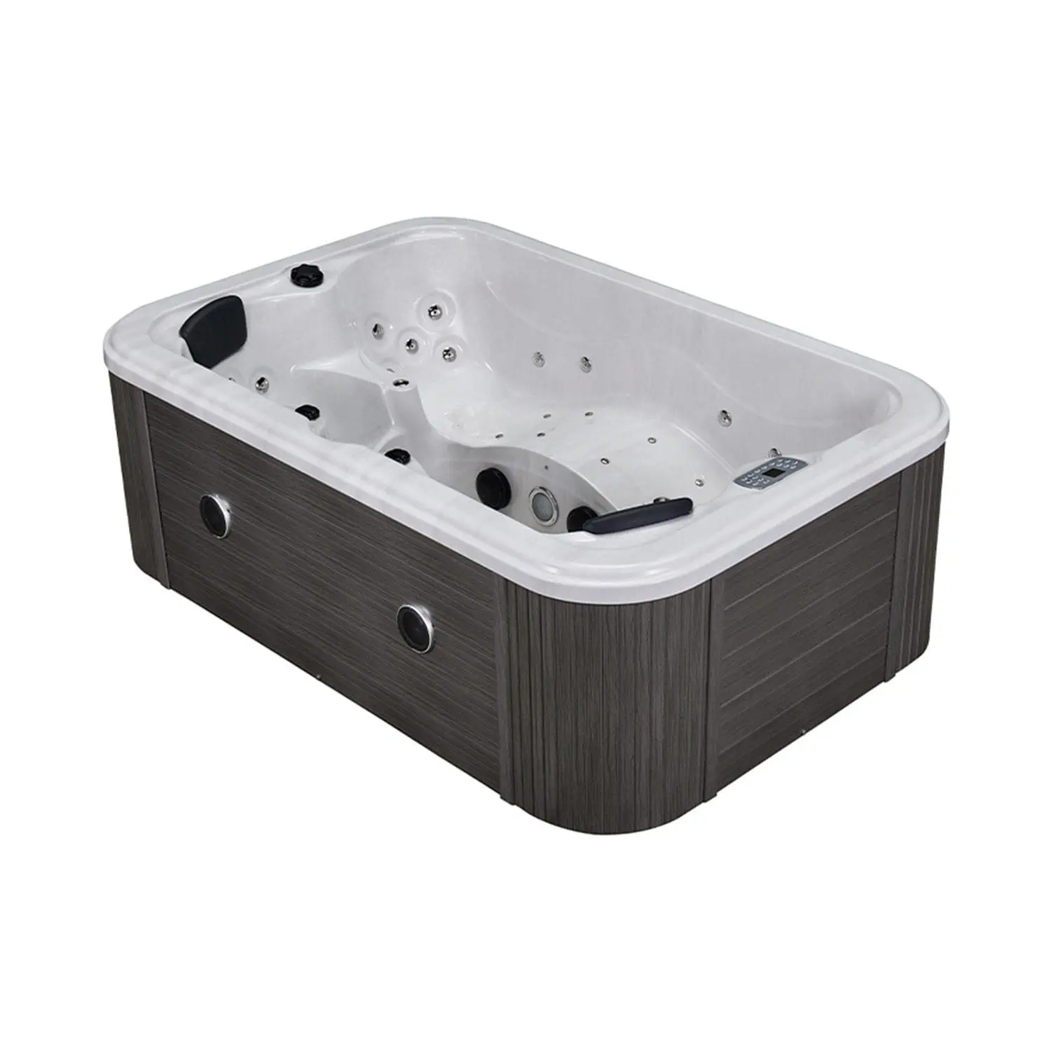 MARATEA – Minipiscina Idromassaggio Compatta e Versatile – Teak
