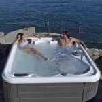VIESTE – Minipiscina Compatta con Idromassaggio – Coffee