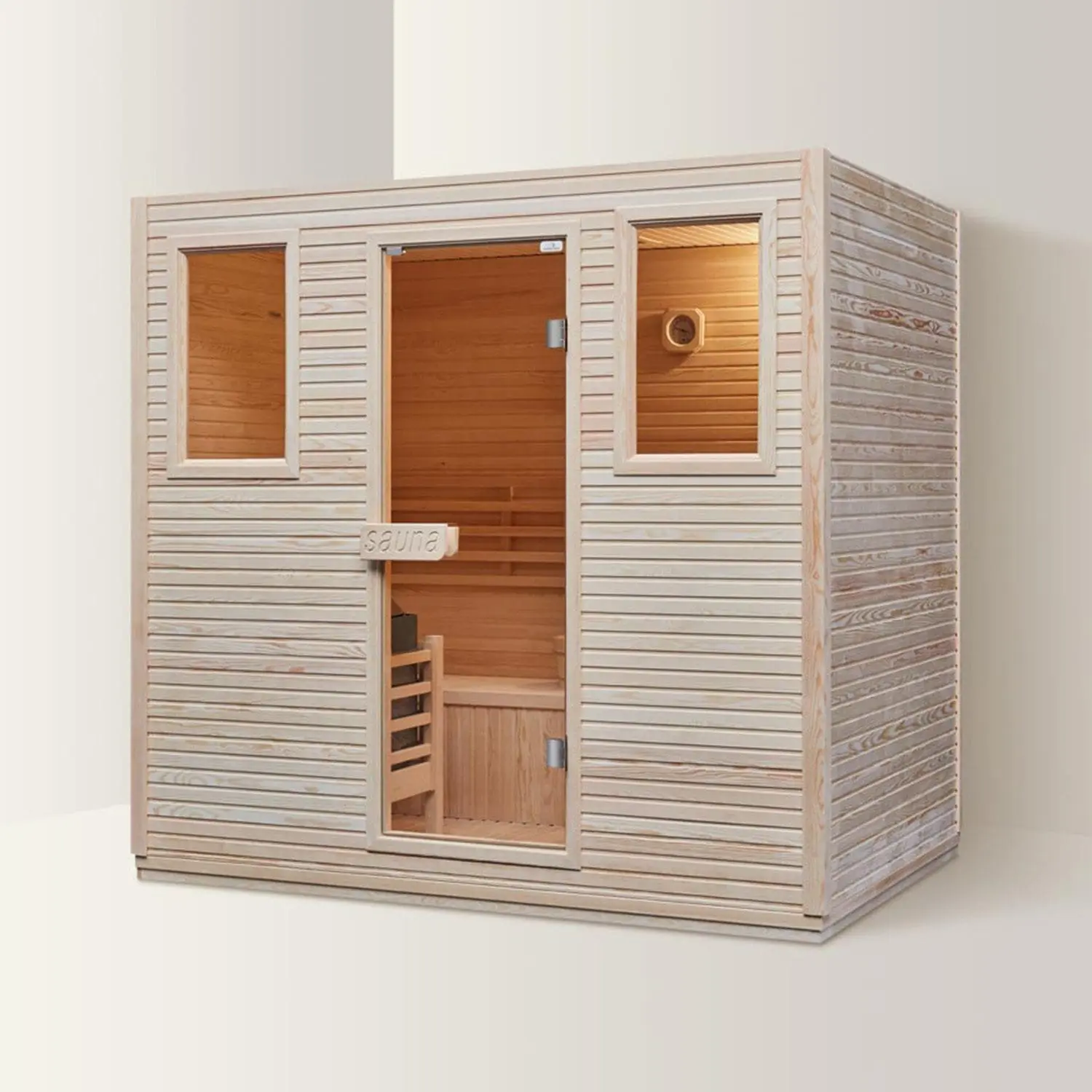 RIMINI Sauna Finlandese – Tecnologia Avanzata e Comfort – 200x135x190 cm