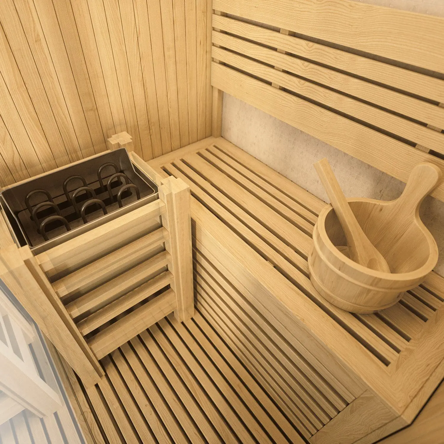 TROPEA Sauna Finlandese – Benessere e Design Elegante – 180×105×190 cm