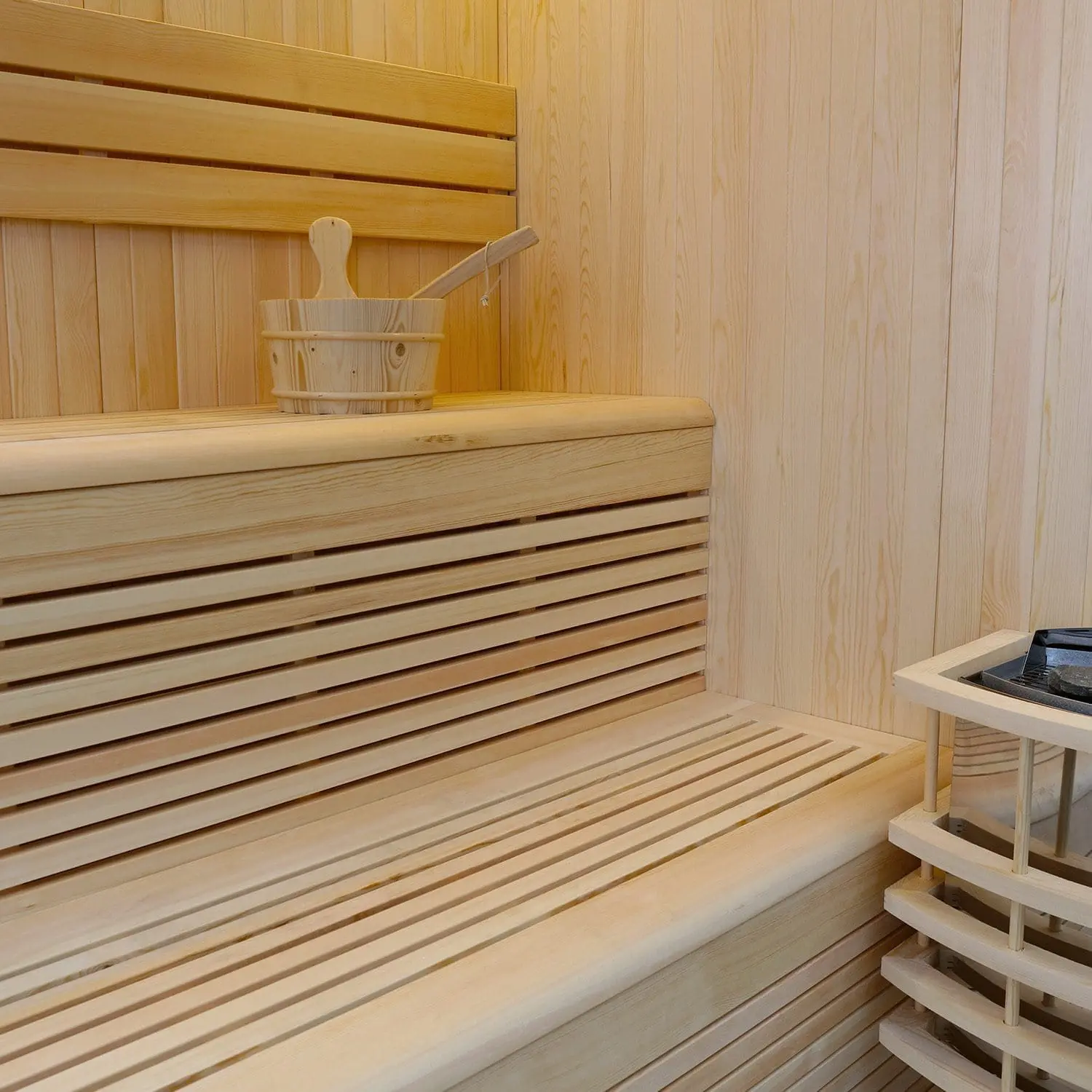 VIAREGGIO – Benessere e Design in una Sauna Angolare – 180x180x210 cm