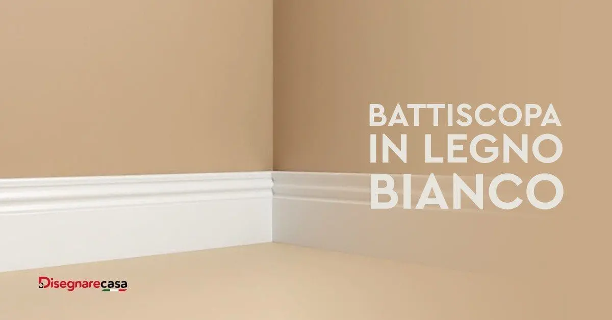 Battiscopa in Legno Bianco