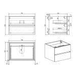 MOBILI DA BAGNO LOIRA 750