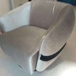 POLTRONA FANNY – VELLUTO GRIGIO