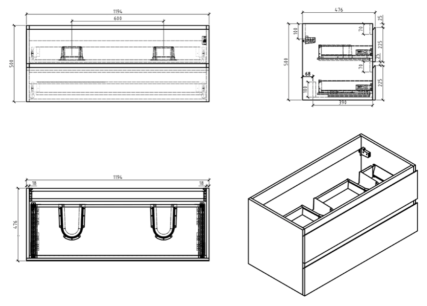 MOBILI DA BAGNO APOLLO 900
