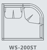 BAGNO TURCO 200ST: 1136 x 1306 x 2100 mm