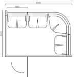 BAGNO TURCO 201ST-W4: 1345 x 1945 x 2100 mm