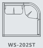 BAGNO TURCO 202ST: 1456 x 1306 x 2100 mm