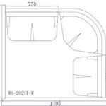 BAGNO TURCO 202ST-W: 1456 x 1346 x 2145 mm