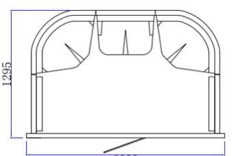 BAGNO TURCO 204ST(P3)-W: 2000 x 1295 x 2145 mm