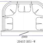 BAGNO TURCO 205ST(R5)-W: 2150 x 1295 x 2145 mm