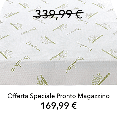 Materasso Hypnos Bamboo una Piazza e mezzo 120 cm, Memory 5 cm, 9 zone portanza differenziata.
