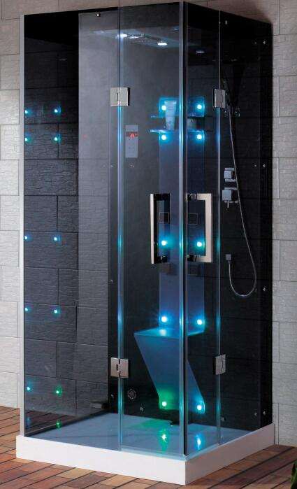 Cabina Doccia Amsterdam 400B – 90 x 90 x h 215 cm – full optionals, articolo Gold
