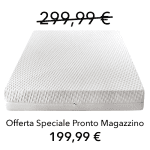 Materasso Morfeo Nanotech singolo 80 cm, Memory 7,3 cm, 3000 molle, 9 zone differenziate.
