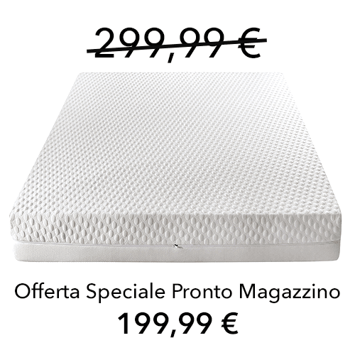 Materasso Morfeo Nanotech singolo 80 cm, Memory 7,3 cm, 3000 molle, 9 zone differenziate.