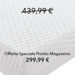 Materasso Morfeo Nanotech Matrimoniale 160 cm, Memory 7,3 cm doppio, 3.000 molle, 9 zone portanza differenziata