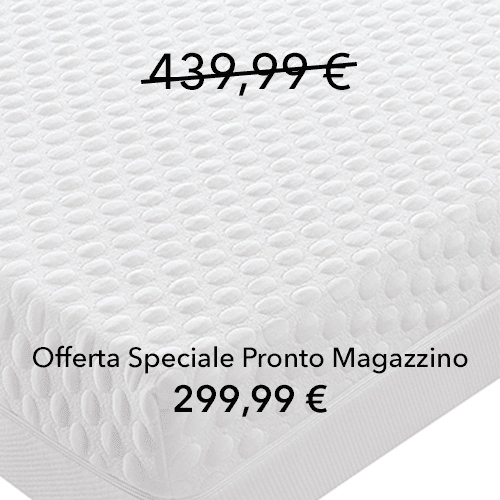 Materasso Morfeo Nanotech Matrimoniale 160 cm, Memory 7,3 cm doppio, 3.000 molle, 9 zone portanza differenziata