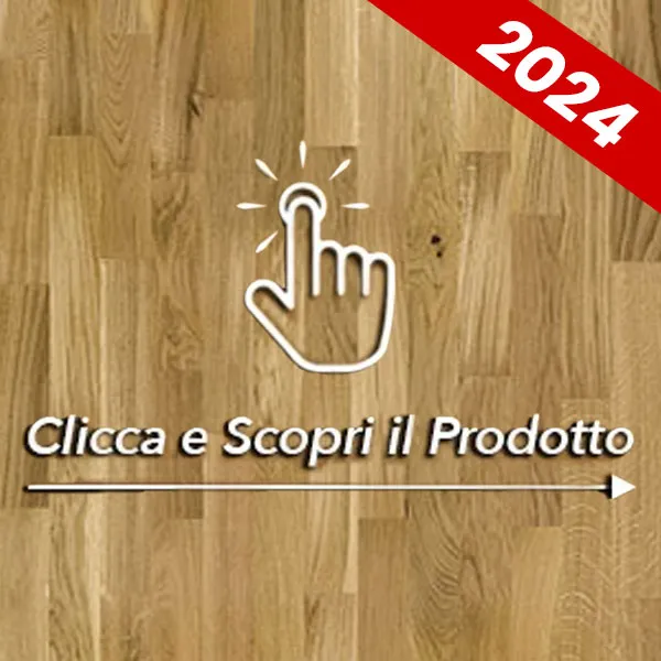 PARQUET PREFINITI - Rovere 1 Strip - Bormio - Verniciato Opaco - Spazzolato