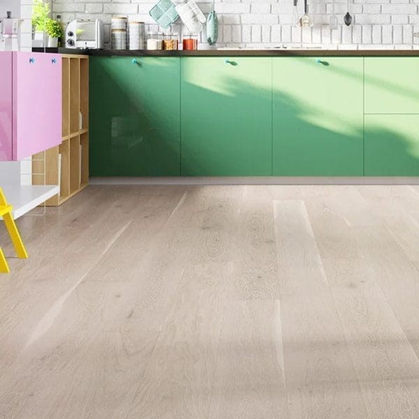PARQUET PREFINITI – Rovere 1 Strip – Light White – Verniciato Bianco – Spazzolato