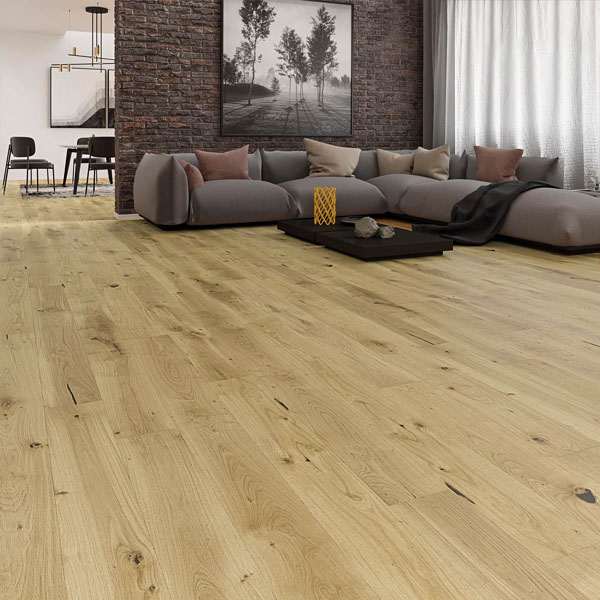 PARQUET PREFINITI – Rovere 1 Strip – White Gold – Olio Bianco – Spazzolato – Piallato