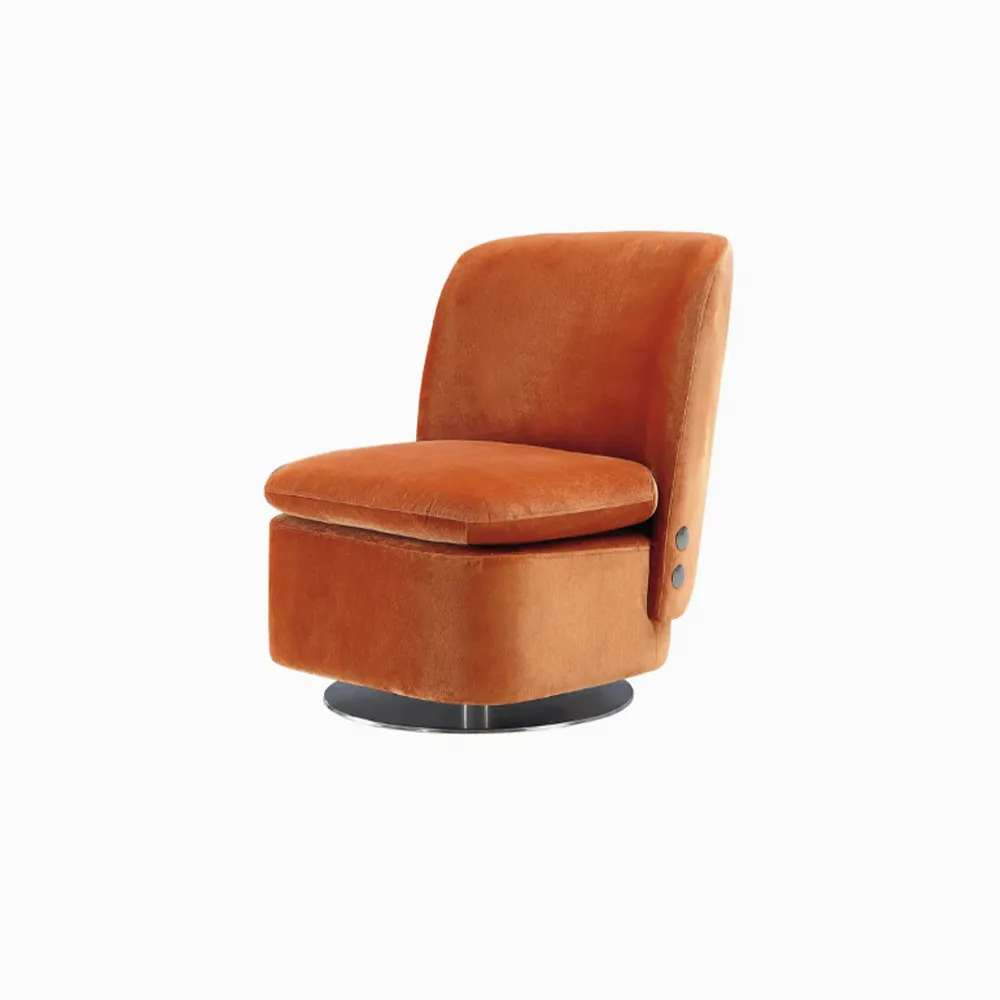 POLTRONA CLIO - VELLUTO ARANCIO